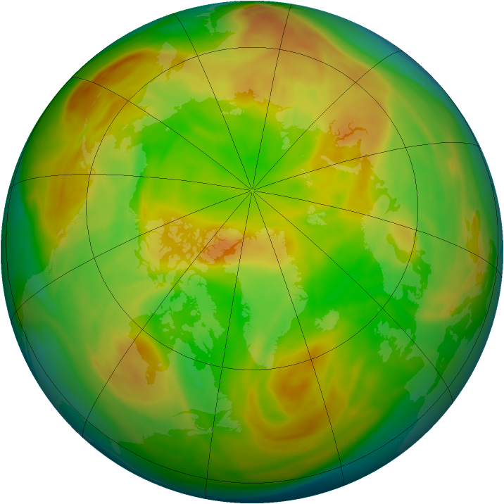 Arctic ozone map for 05 May 2008
